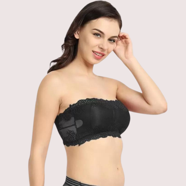 Soft and Stretchable Wirefree Tube Top Bra for Comfort - Image 3