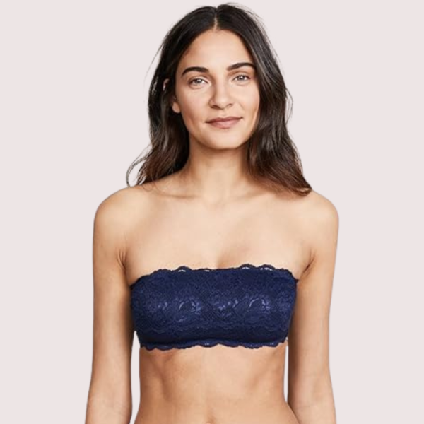 Sexy Tube Bandeau Bra Top in Striking Cobalt - Image 2