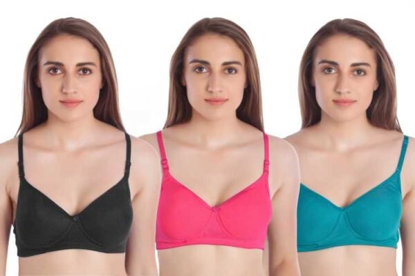 Women Full Coverage Lightly Padded Multicolor Bra - Image 2