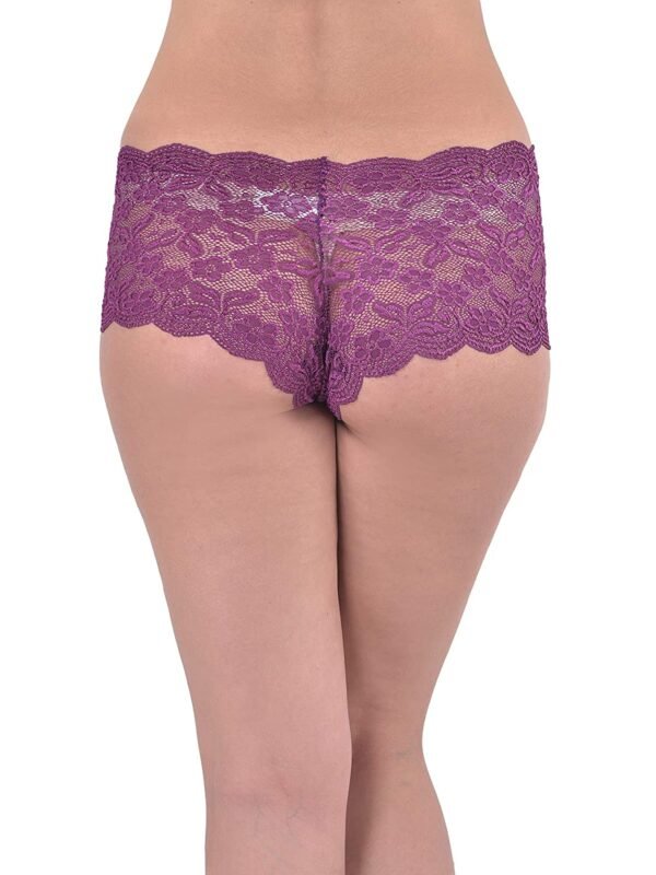 Ladies' Lace Low Waist Multicolor Boyshorts (Pk of 2) - Image 7