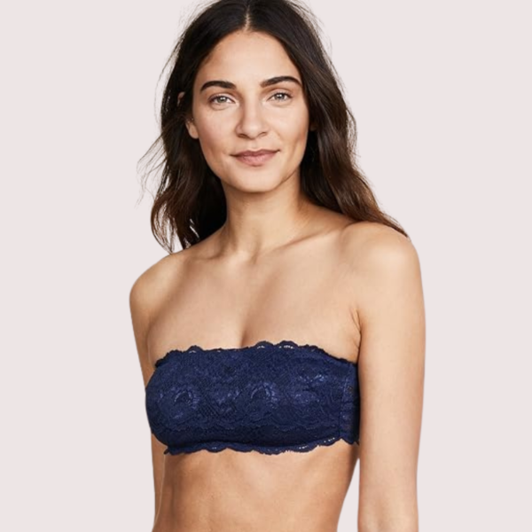 Sexy Tube Bandeau Bra Top in Striking Cobalt - Image 3