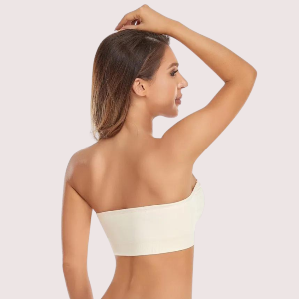 Sexy White Tube Bandeau Bra Top - Image 5