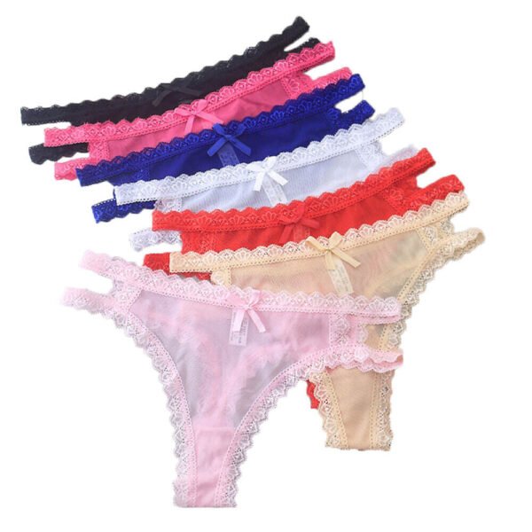 Women's Hollow Lace Thongs Brief Underwear - Image 4