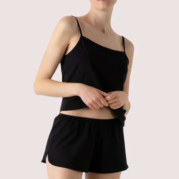 Black 100% Organic Cotton French Knickers - Image 2