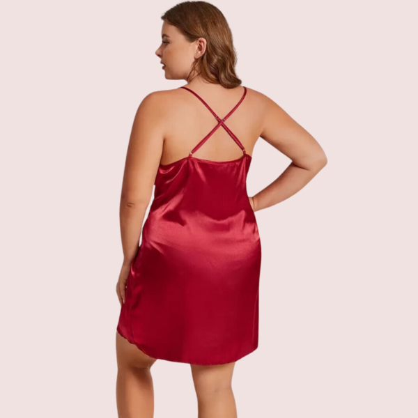 Criss Cross Back Elegant Nightdress in 4XL &  5XL Size - Image 6