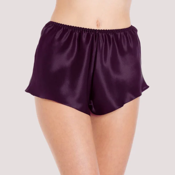 Elegant Purple Satin French Knickers - Image 2