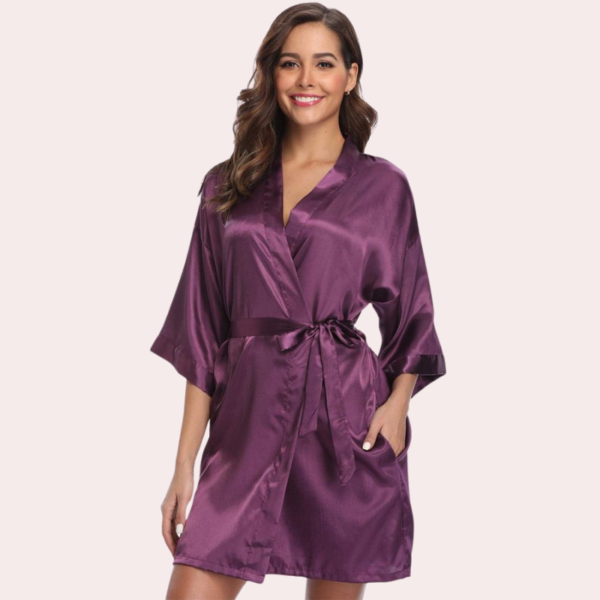 Lavish Silk Robe, Perfect for Evening Soirées - Image 2