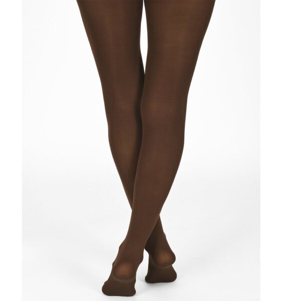 Copper Key Microfiber Opaque Brown Tights - Image 3