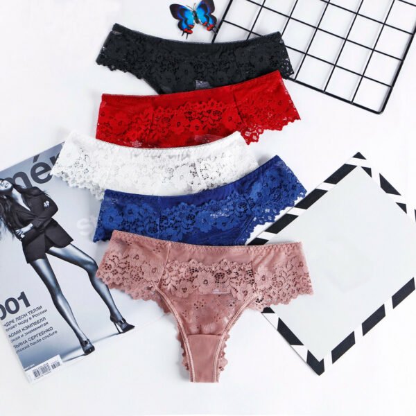 Beautiful Low Waist Thong Panties Pack (of 5) - Image 2