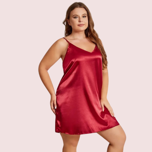 Criss Cross Back Elegant Nightdress in 4XL &  5XL Size - Image 2