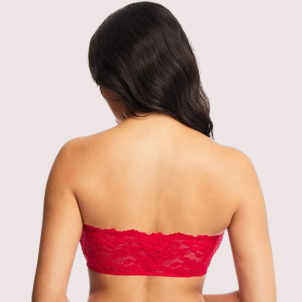 Unpadded Tube Bra with Adjustable Straps for Women - Image 5