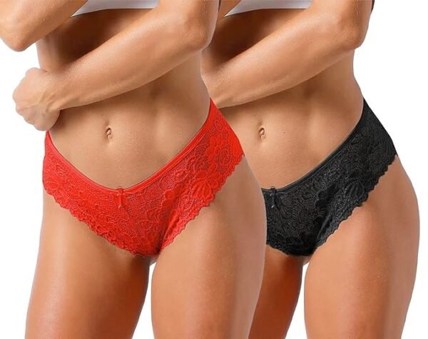 Pack of 3 Stylish Women's Lace Panties - Image 2