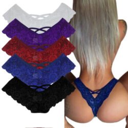 Elegant Lace Thongs Underwear Pack (of 4) - Image 2