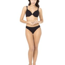 Stylish Seamless Black Push Up Bra Bikini Bottom - Image 2