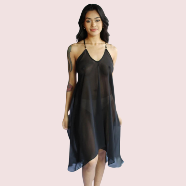 Plus Size Transparent Bridal Nightgown for Her - Image 3