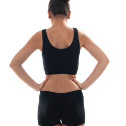 "Black" Seamless Sports Bra And Boyshort Set - Image 3