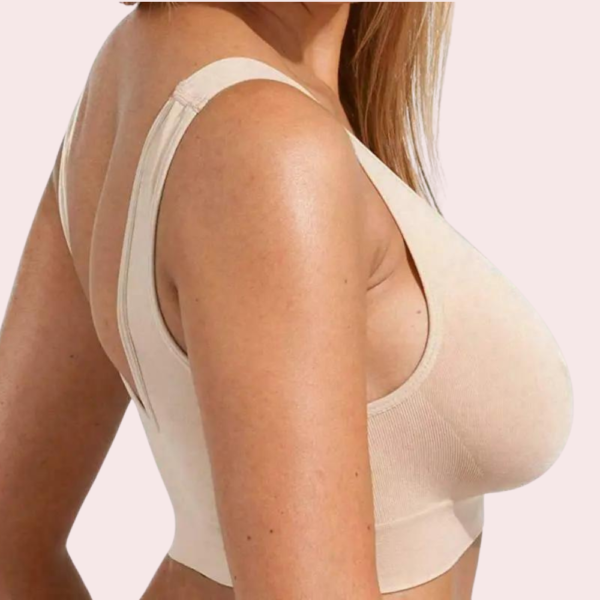 Beige Women's Ultimate Sports Bra for Yoga & Gym - Image 7