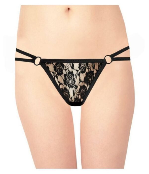 Women's Lace G String & Thong Panties (Pack of 2) - Image 3