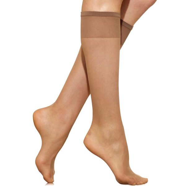 3 Pairs Knee high Smooth Stocking By Marks & Spencer - Image 2