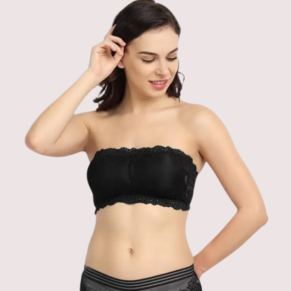 Soft and Stretchable Wirefree Tube Top Bra for Comfort - Image 2