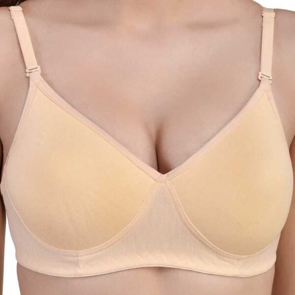 Women Beige Full Coverage Lightly Padded Bra - Image 5