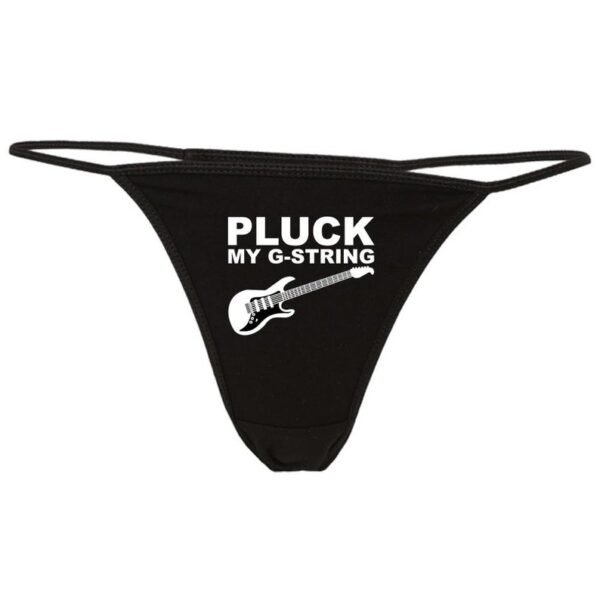 Pluck My G-String Printed Thong - Image 3