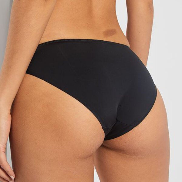 Black See Through Fishnet Lace Brief - Image 4