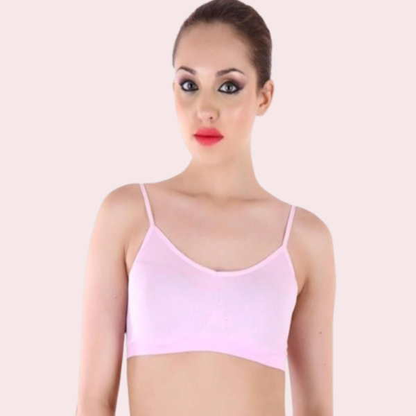 Blush Comfort Light Pink Bra - Non-Padded ( Pk-2) - Image 3