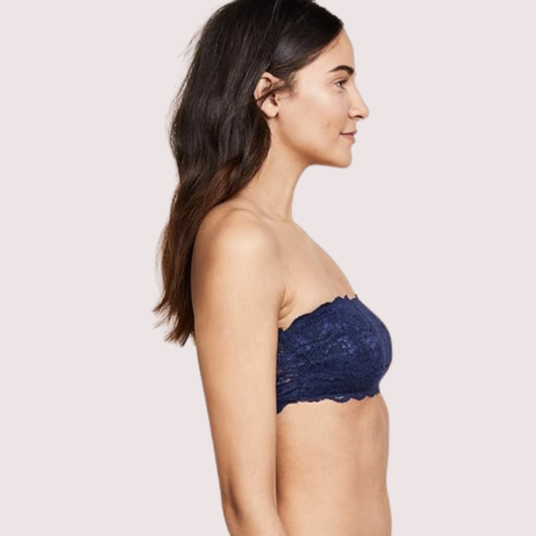 Sexy Tube Bandeau Bra Top in Striking Cobalt - Image 4