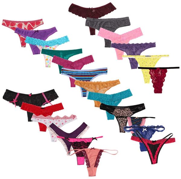 Variety panties thong pack assorted 6 pack - Image 3