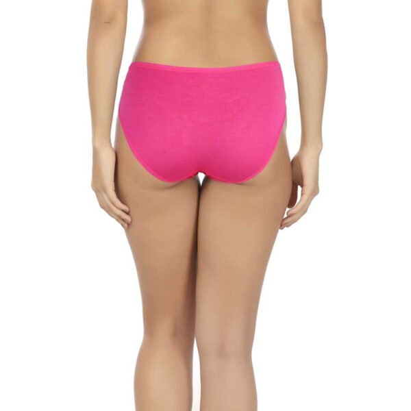 Comfy Baubelle Beauty Organic Plus Size Pure Magenta Cotton Panties(Pkt of 2) - Image 4