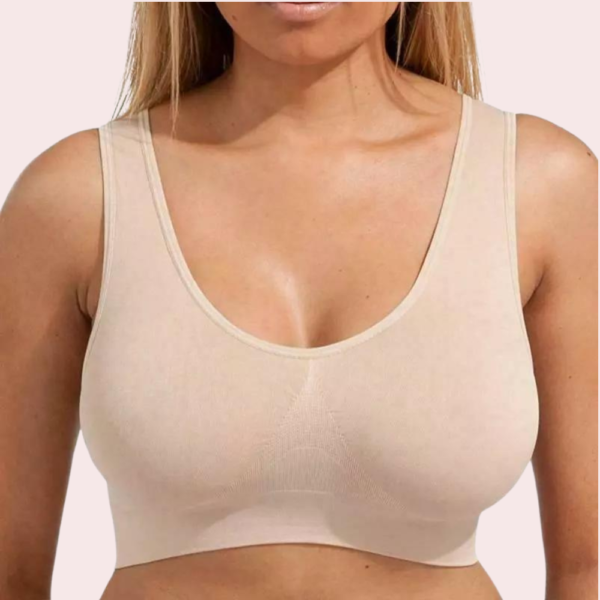 Beige Women's Ultimate Sports Bra for Yoga & Gym - Image 6