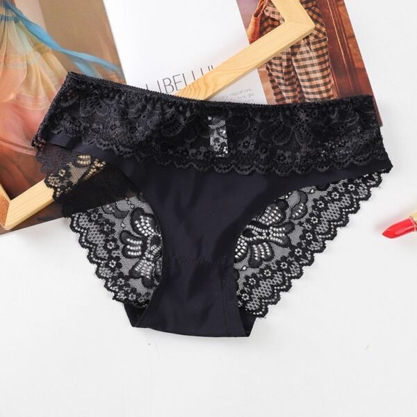 Women's Sexy Lace Low Waist Seamless Underwear - Image 5